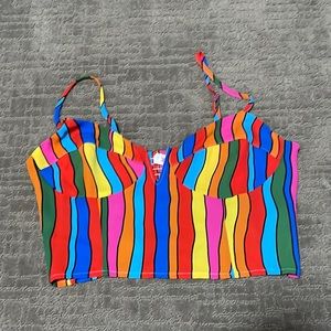 Buddy Love multi color crop top